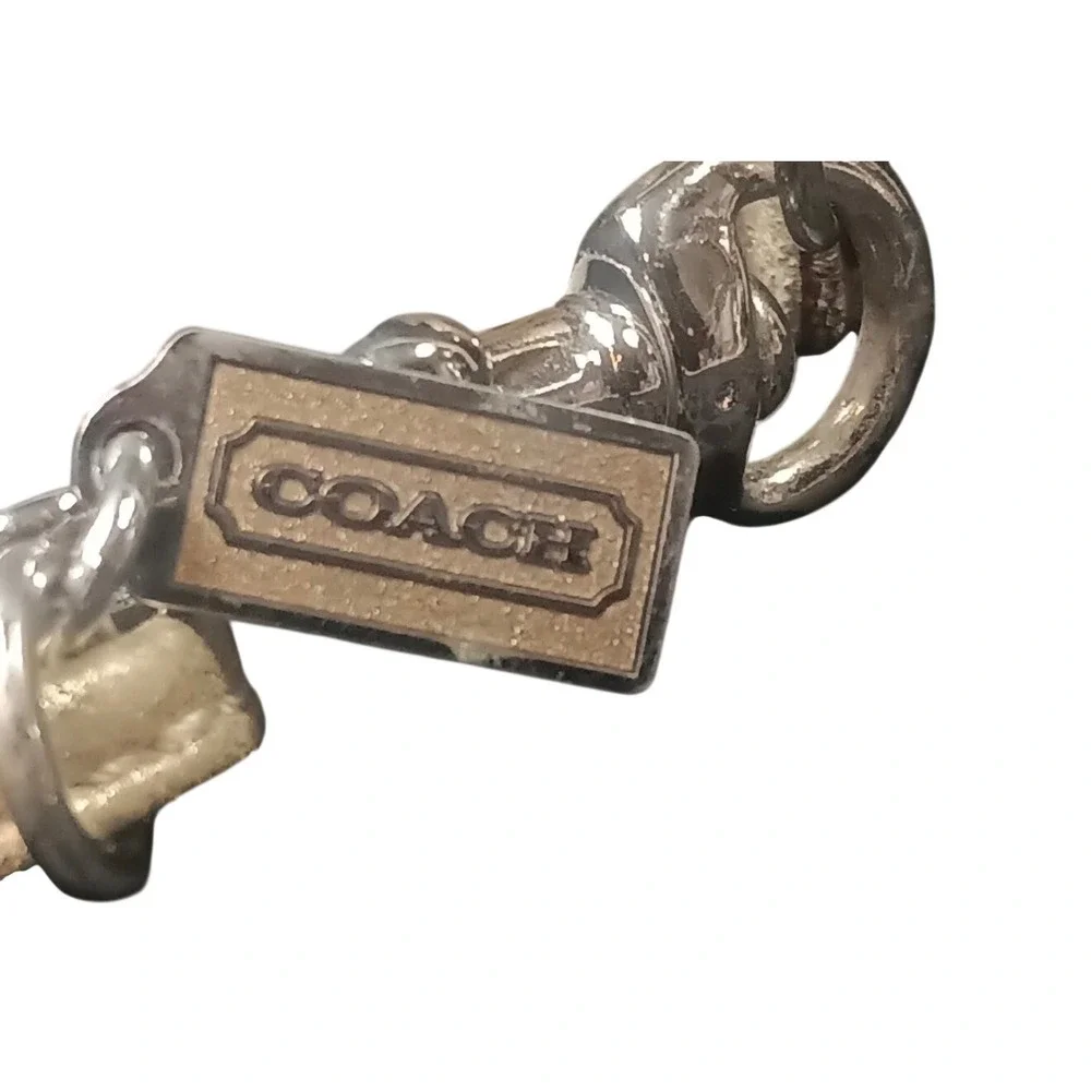 Coach Signature C Canvas iPod Shuffle 1st Gen Case Gold Khaki Lanyard‎ Vtg Y2K